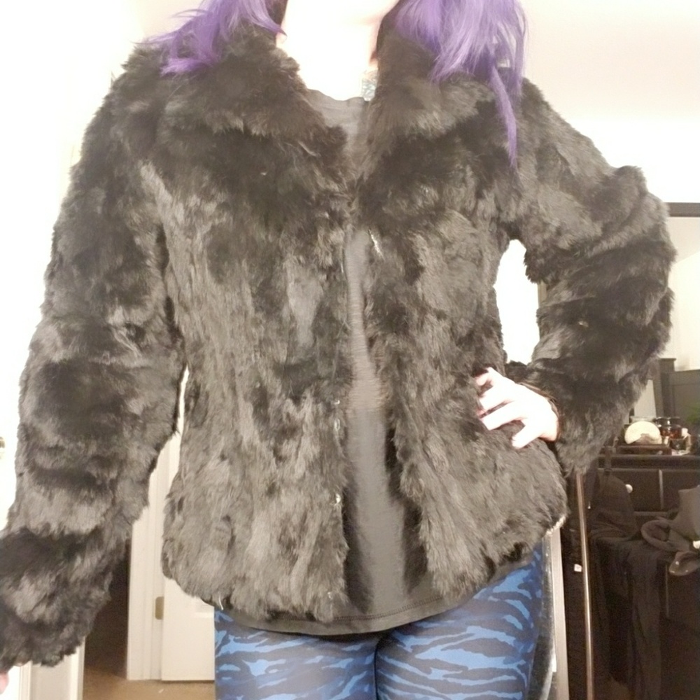 Real fur jacket